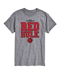 Airwaves Men's Captain America Brave New World Red Hulk Short Sleeve T-Shirt