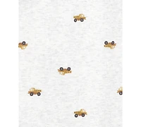 Carter's Baby Boys Short-Sleeve Construction Bodysuits, 5 Pack