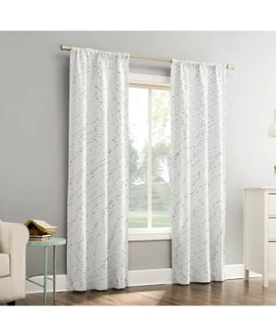 Sylo Generation Contrast Slub Magnetic Closure 100 Blackout Rod Pocket Curtain Panel