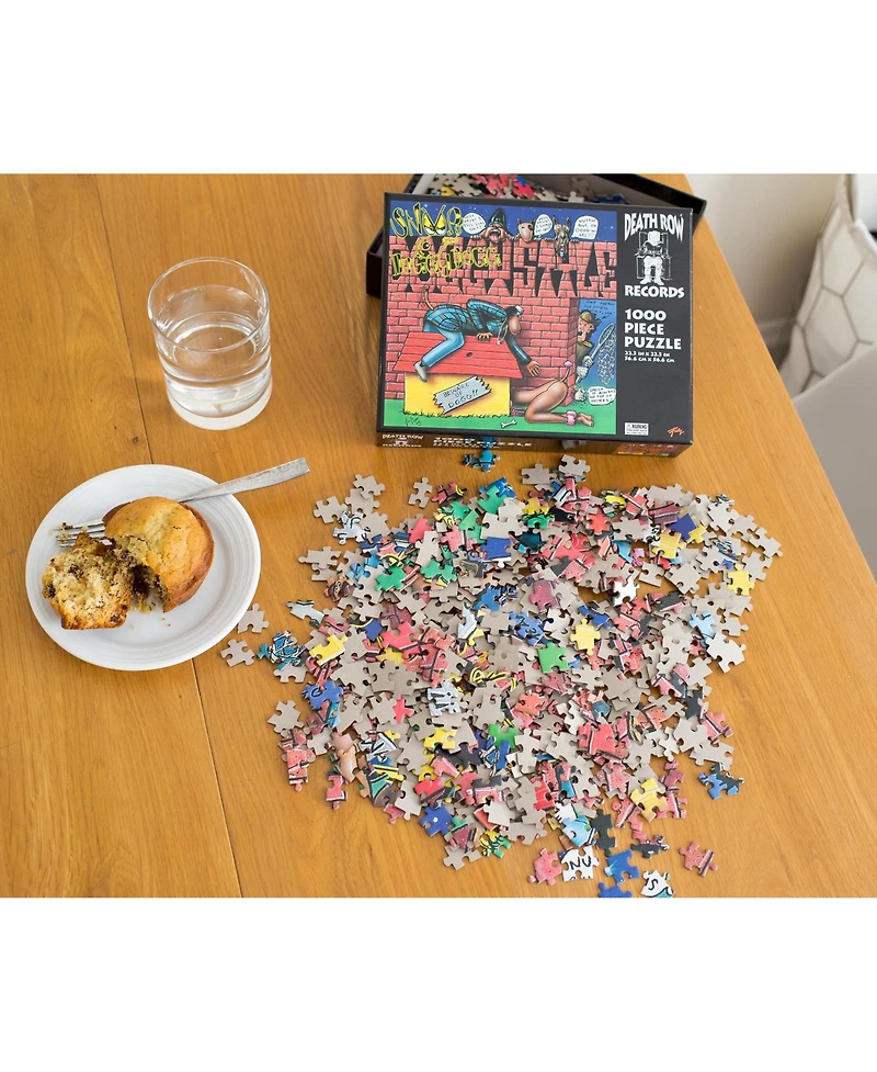 Death Row Records Snoop Doggy Music Puzzle For Adults | Difficult 1000 Piece Jigsaw Puzzle Toy | Fun Quarantine Gifts | Interactive Brain Teaser for G