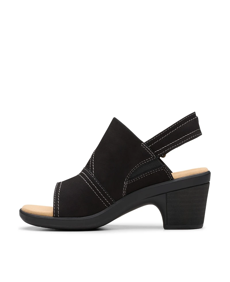 Clarks Collection Women's Emily2 Mist Block Heel Sandals