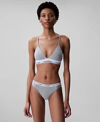 Calvin Klein Women's Modern Cotton Lightly Lined Triangle Bralette QF5650