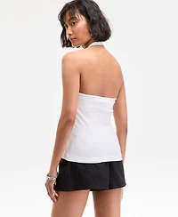 On 34th Women's V-Neck Halter Top, Exclusively at Macy's