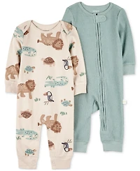 Carter's Baby Boys 2-Pk. Long-Sleeve Jumpsuits