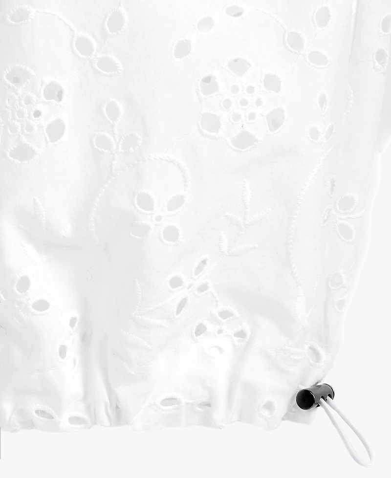 On 34th Women's Cotton Eyelet Pull-On Joggers, Exclusively at Macy's
