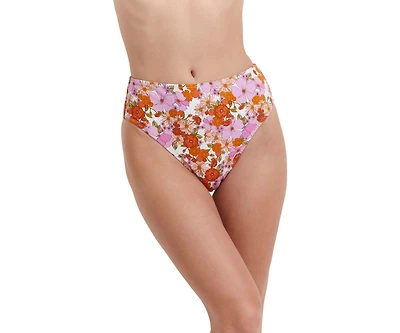Flirtt Gottex Women's Vintage Florals High Rise Swim Bottom