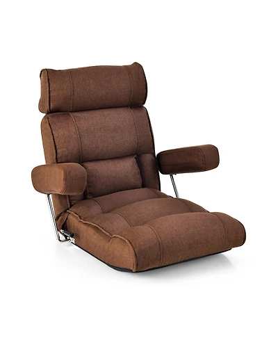 Adjustable Folding Sofa Chair with 6 Position Stepless Back
