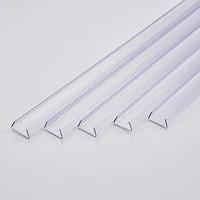 DELight 3.3" Plastic U Channel System 20PCS Del-M011M for 9/16"W Warm White Rope Light Models Del-D50W,Del-D100W,Del-D150W