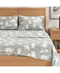 Linery & Co. Ultra-Soft Turkish Cotton Flannel Lodge Print Sheet Set