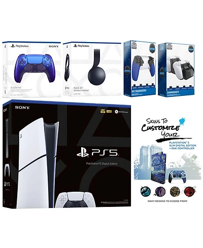 Sony Playstation 5 Slim Digital with Black Pulse Headset