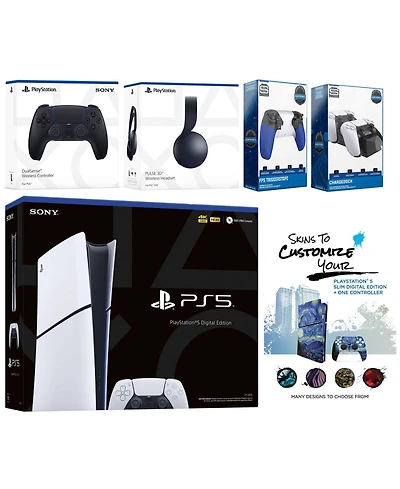 Sony Playstation 5 Slim Digital with Black Pulse Headset