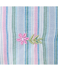 Andy & Evan Toddler Girls Toddler/Child Blue Striped Woven Dress w/Floral Hem