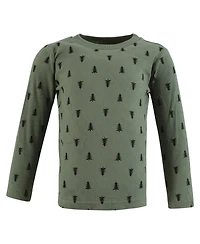 Hudson Baby Baby Boys Hudson Thermal Long Sleeve Tees 5pk, Bear Tree, 18-24 Months