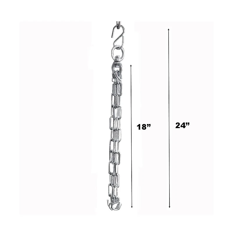 Heavy Duty Premium 220lb Capacity Heavy Bag Chain for Boxing Kickboxing Muay Thai Heavybags Perfect Heavy Bag Hanger Chain Strap with No Tangle Swivel