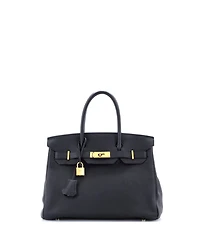 Pre-Owned Hermes Birkin Handbag Togo with Gold Hardware