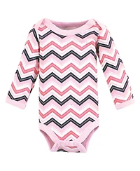Luvable Friends Baby Girls Preemie Long Sleeve Bodysuits 3pk - Foxy