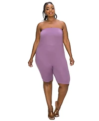 L I V D Plus Size Essential Tube Romper