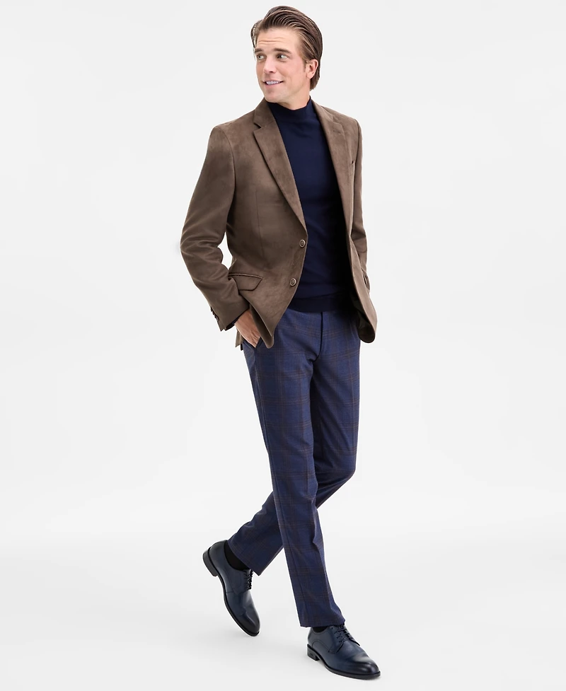 Nautica Men's Modern-Fit Faux-Suede Sport Coat