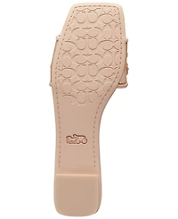 Coach Women's Tea Rose Mesh Flat Sandals