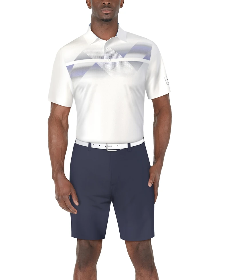 Pga Tour Men's Solarized Geometric Polo Shirt