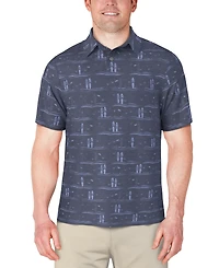 Pga Tour Men's Surfboard-Print Polo Shirt