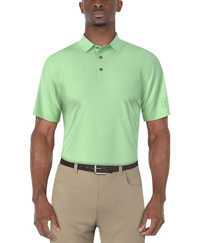 Pga Tour Men's Micro-Jacquard Polo Shirt