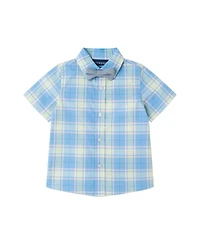 Andy & Evan Baby Boys 4 Peice Plaid Short Set