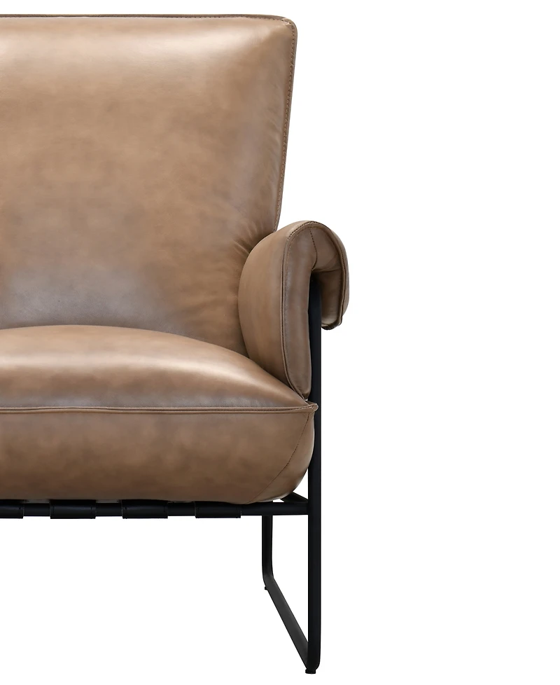 Briannie Leather Accent Chair, Exclusively at Macy's