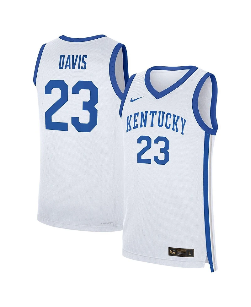 Nike Men's Anthony Davis White Kentucky Wildcats Performance Replica Basketball Jersey