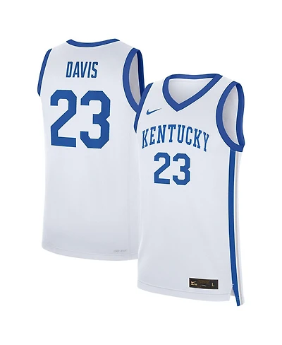 Nike Men's Anthony Davis White Kentucky Wildcats Performance Replica Basketball Jersey