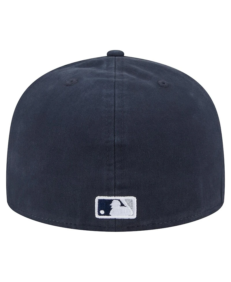 New Era Men's Navy New York Yankees Championship Side Flag A-Frame 59FIFTY Fitted Hat