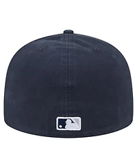 New Era Men's Navy New York Yankees Championship Side Flag A-Frame 59FIFTY Fitted Hat
