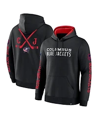 Fanatics Men's Black Columbus Blue Jackets Big City Legacy Fleece Pullover Hoodie