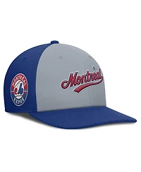 Nike Men's Gray/Blue Montreal Expos Cooperstown Collection Pro Performance Snapback Hat