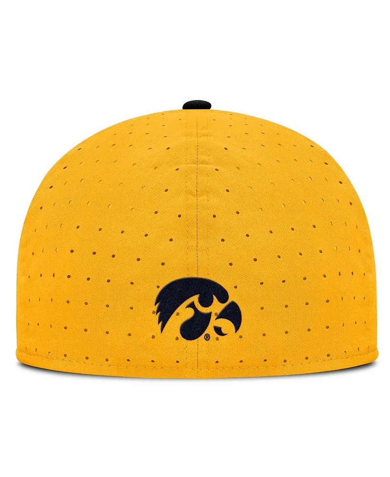 Nike Men's Gold Iowa Hawkeyes On-Field Dugout True Performance Fitted Hat