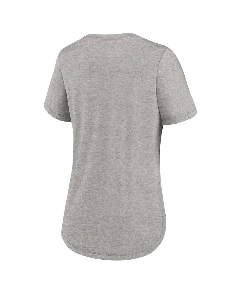 Nike Women's Heather Gray St. Louis Cardinals Script Tri-Blend T-Shirt