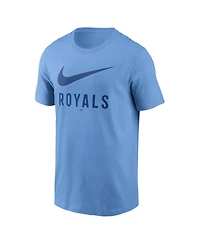 Nike Men's Light Blue Kansas City Royals Swoosh T-Shirt
