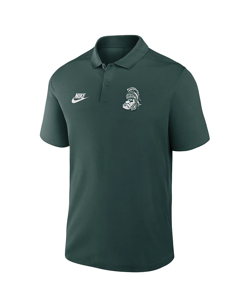 Nike Men's Green Michigan State Spartans Primetime Victory Legacy Vault Logo Performance Polo Shirt