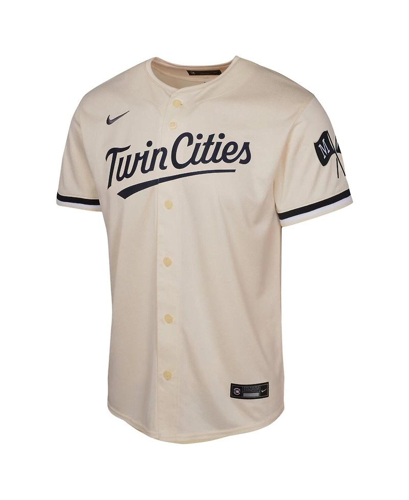 Nike Big Boys and Girls Cream Minnesota Twins Alternate Limited Jersey