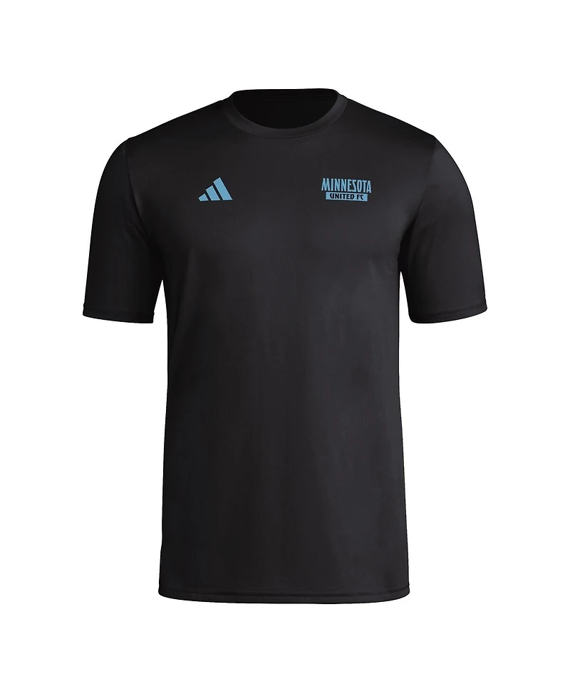 Adidas Men's Black Minnesota United Fc Local Wrap T-Shirt