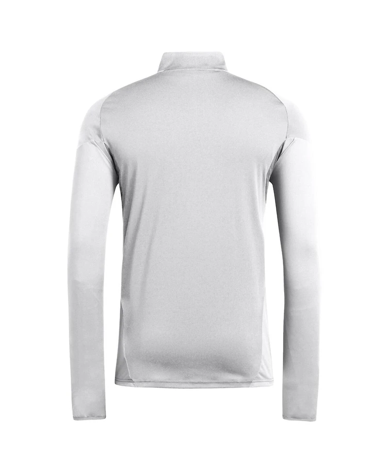 Adidas Men's Silver New York Red Bulls 2025 Quarter-Zip Long Sleeve Training Top