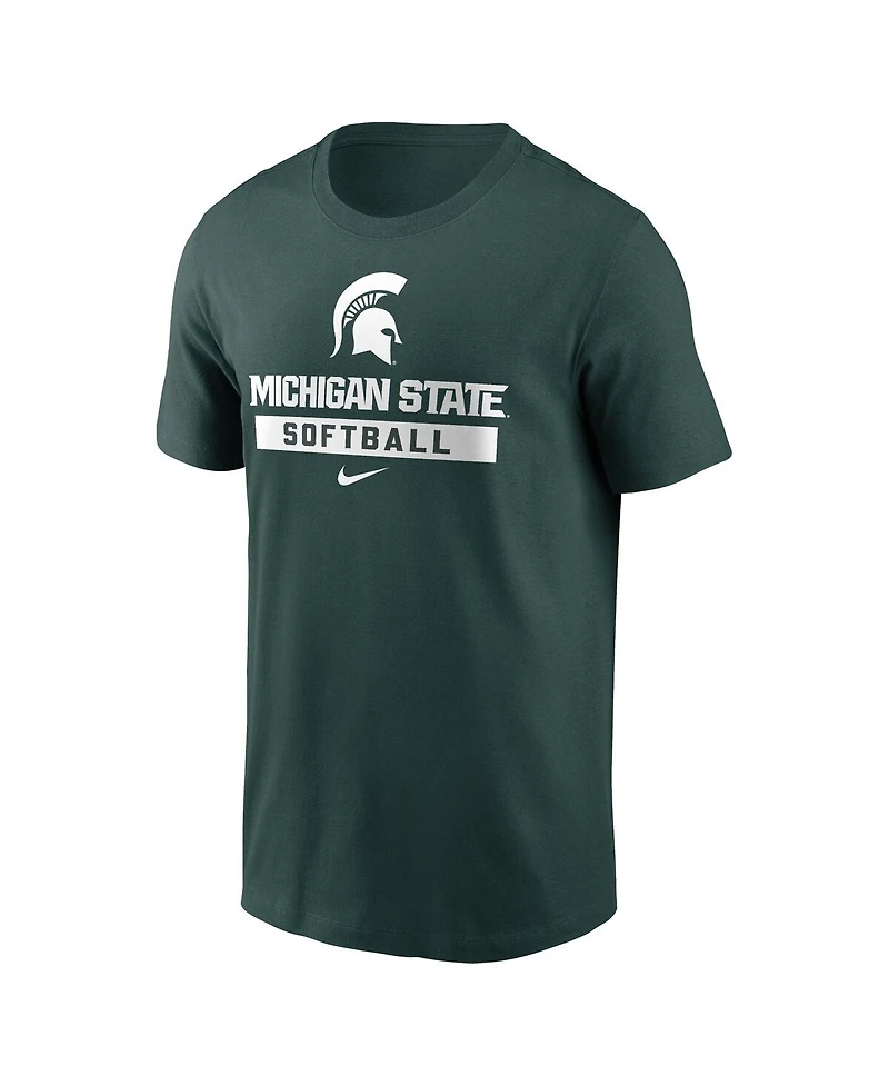 Nike Men's Green Michigan State Spartans Softball T-Shirt