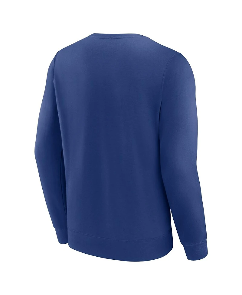 Fanatics Men's Blue Tampa Bay Lightning Focus Fleece Pullover Sweatshirt