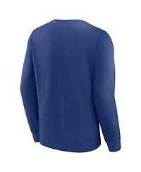 Fanatics Men's Blue Tampa Bay Lightning Focus Fleece Pullover Sweatshirt