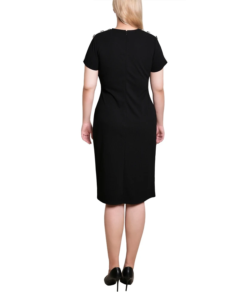 Ny Collection Women's Short Sleeve Dress