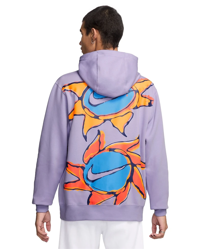 Men's Club Fleece Pull-Over Logo Hoodie