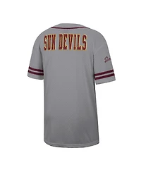 Colosseum Men's Gray Arizona State Sun Devils Free Spirited Baseball Jersey