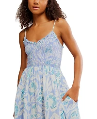 Free People Women's Sweet Nothings Cotton Smocked Maxi Dress