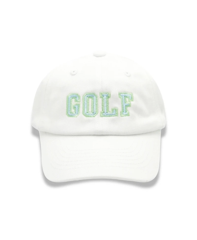 Bits & Bows Boys Golf Baseball Hat in White