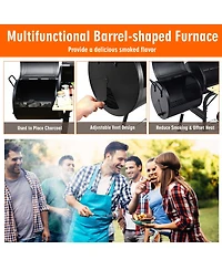 Outdoor Bbq Grill Charcoal Barbecue Pit Patio Backyard Meat Cooker Smoker